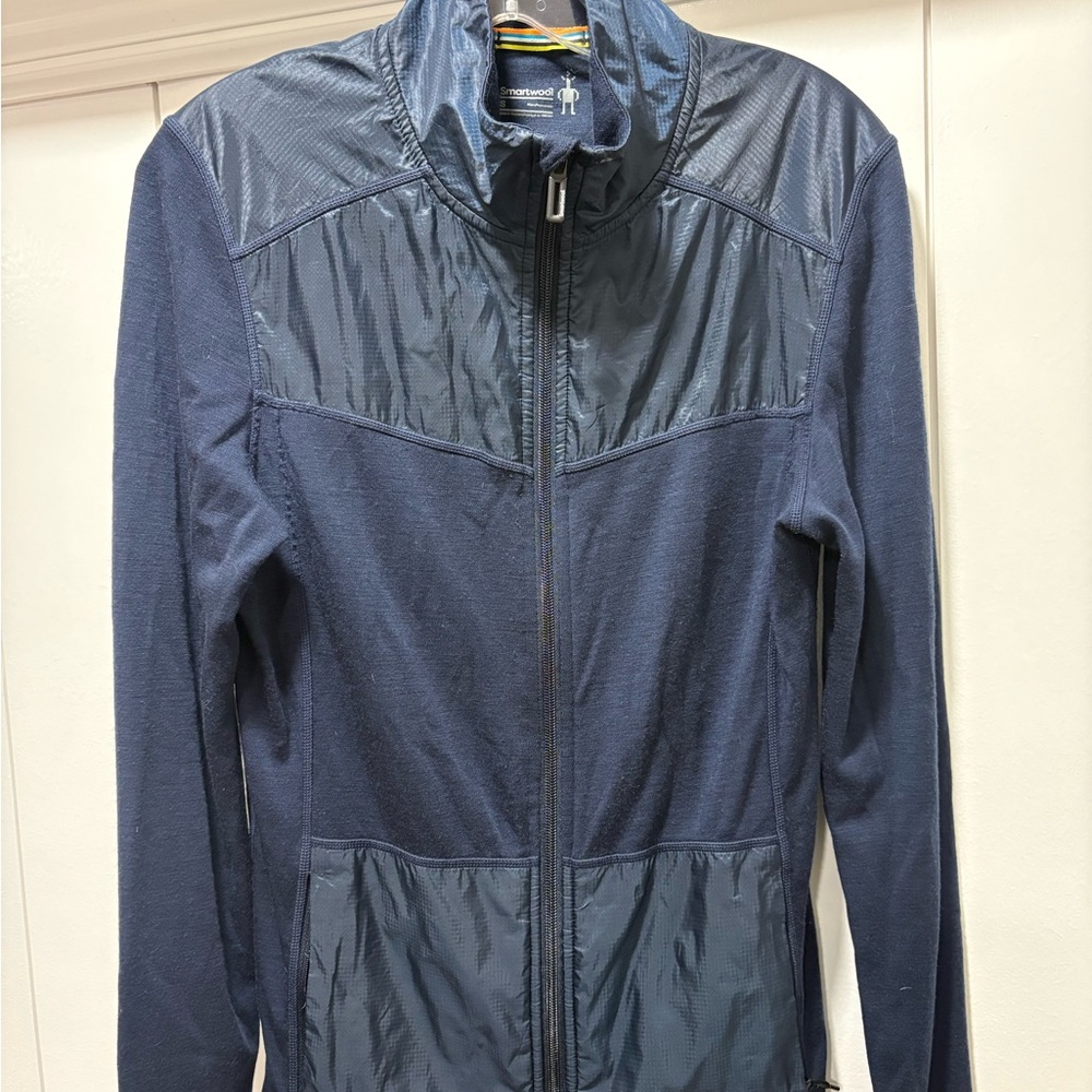 Smartwool Men's Merino 250 Full Zip Sport Jacket Size Small Navy Blue